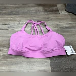 New with tags! Lululemon Energy Bra *Medium Support, B–D Cups Dahlia Mauve Sz 12